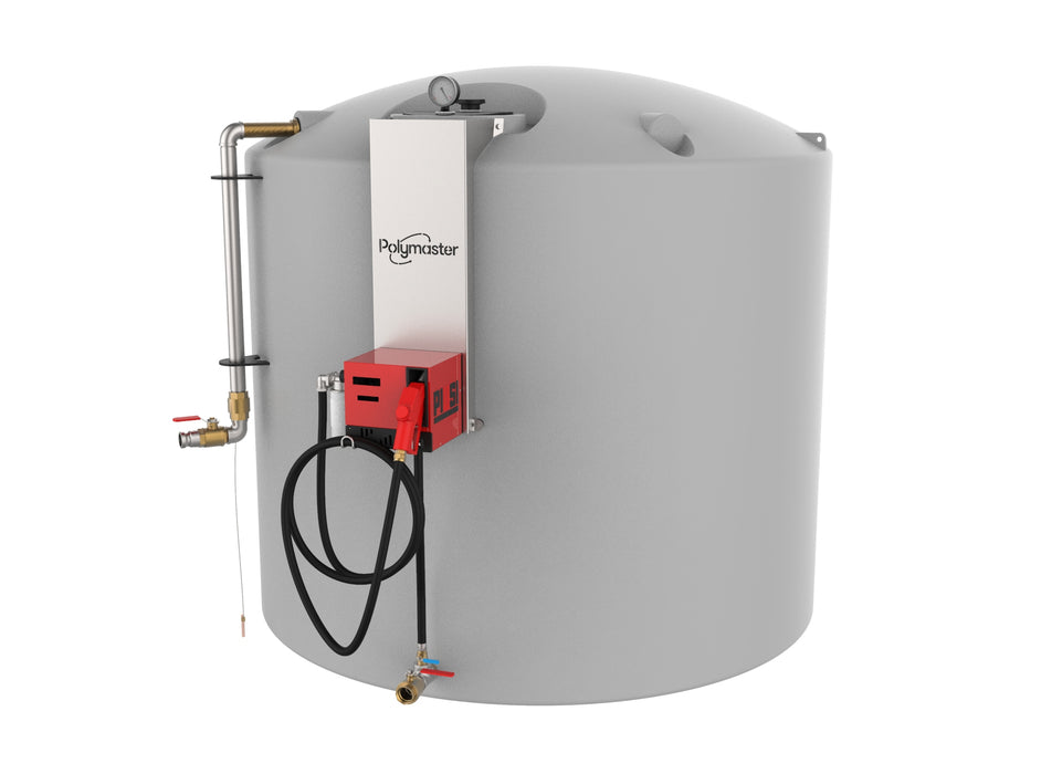 10,000 Litre Polymaster Bulk Diesel Storage Tank with 12v Pump