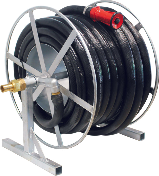Aussie Pumps Galvanised Fire Fighting Hose Reel