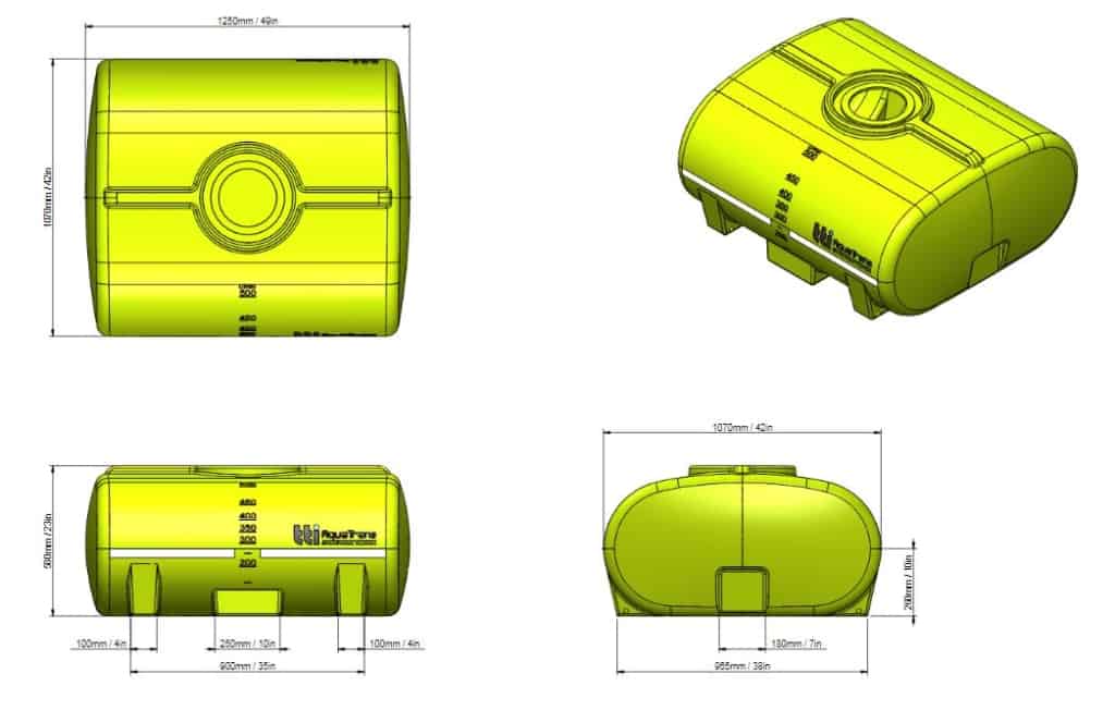 500L AquaTrans™ Portable Water Cartage Tank