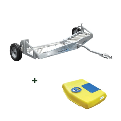 C-Dax 2.3mtr Eliminator Trailed Weed Wipers COMBO including pump and 50L tank