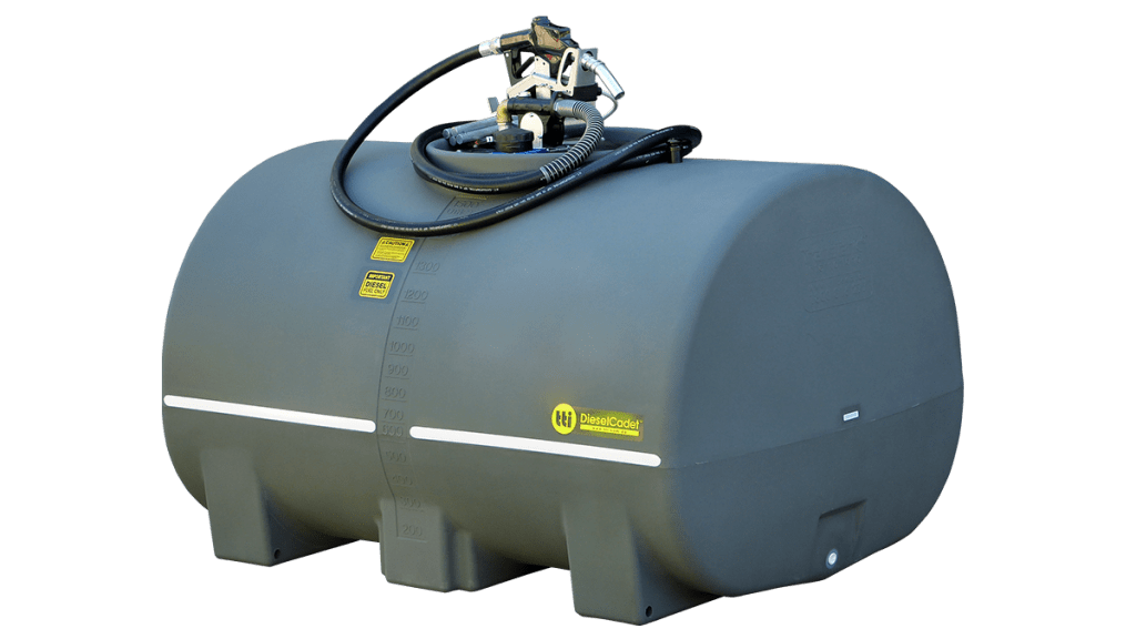 1500L DieselCadet™ Free-Standing Diesel Tank With 12 Volt 60 L/Min Pump And Extras.