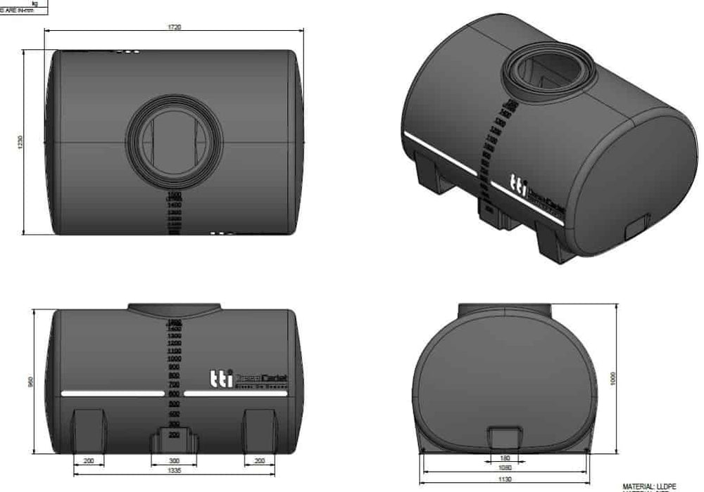 1500L DieselCadet™ Free-Standing Diesel Tank With 12 Volt 60 L/Min Pump And Extras.