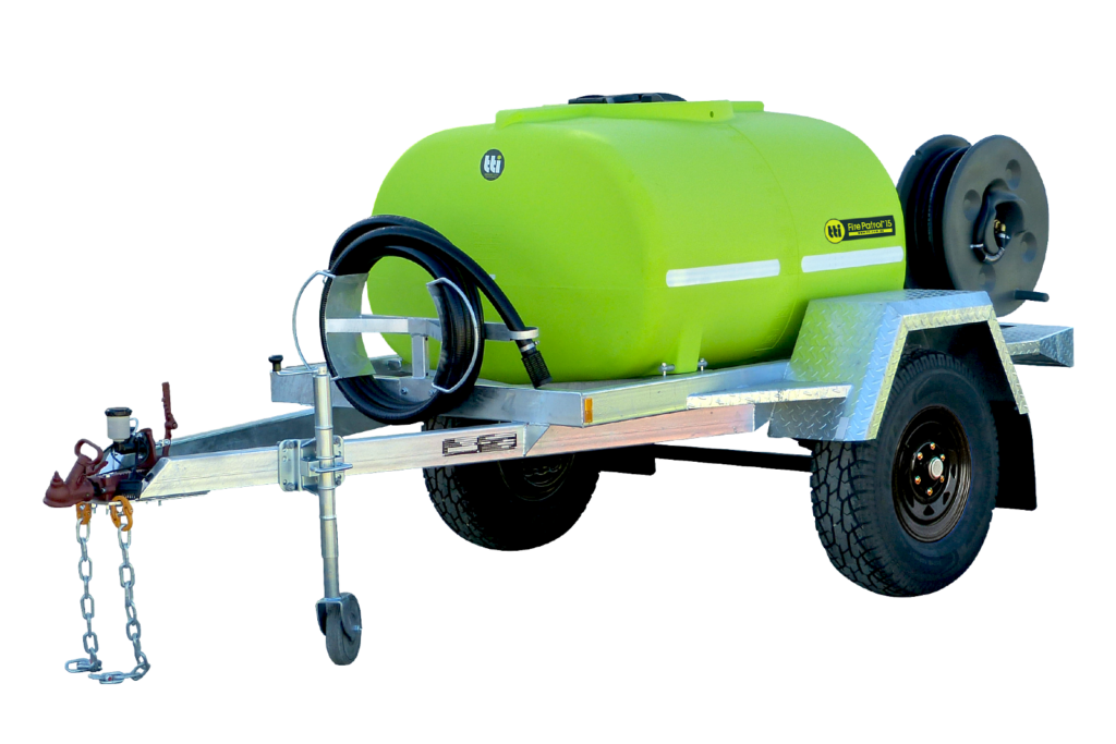 800L FirePatrol15™ Fire Fighting Registerable and braked Trailer With Pump +Extras.