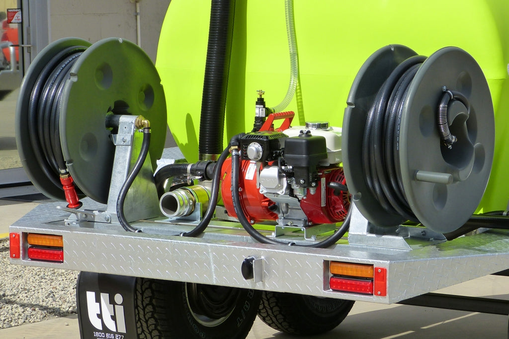 TTI Poly Hose Reel – with 30m x 19mm Fire Hose