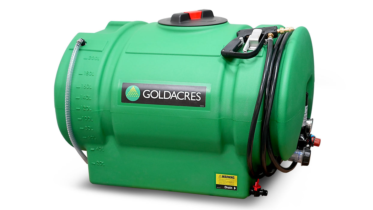 Goldacres 200 Litre Traymate 12v Sprayer including ** BONUS Boomless Nozzle**