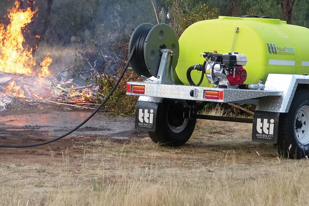 TTI Poly Hose Reel – with 30m x 19mm Fire Hose