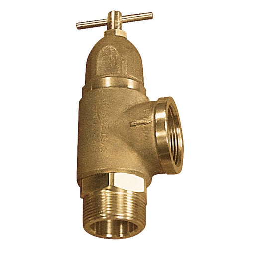 1-1/2'' BSP BRASS 10 BAR (150 P.S.I.) PRESSURE RELIEF VALVE