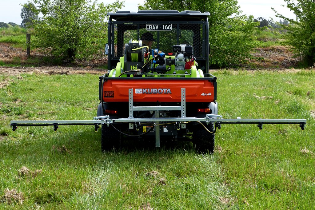 TTI Compact Galvanised Folding 4mtr Spray Boom With Goose Neck Attachment