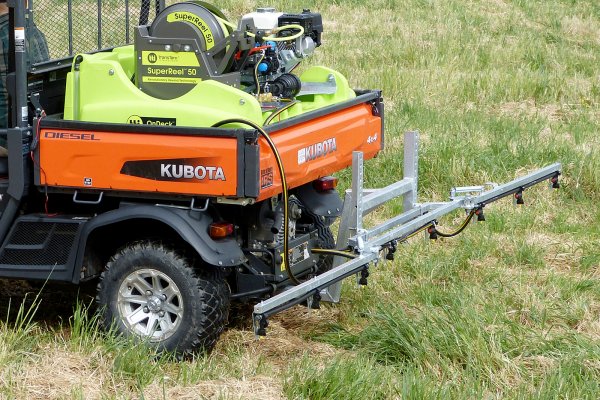TTI Compact Galvanised Folding 4mtr Spray Boom With Goose Neck Attachment